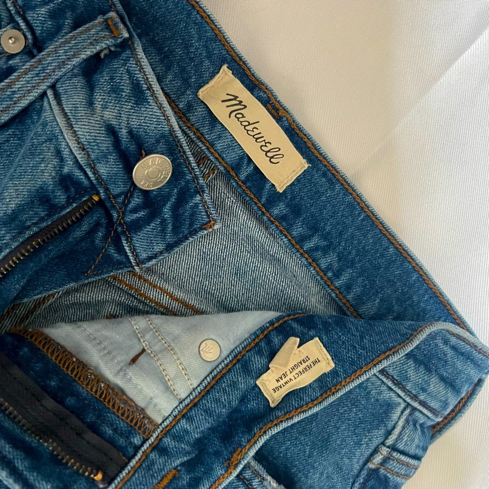 Madewell Perfect Vintage Straight Jean 27 Tall 27T